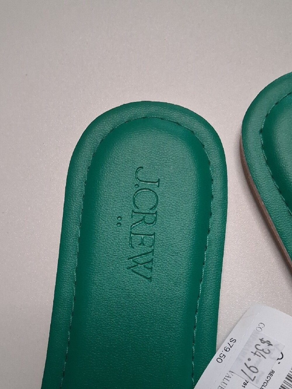 J. Crew Teal Bow Slide Sandals - Picture 4 of 6